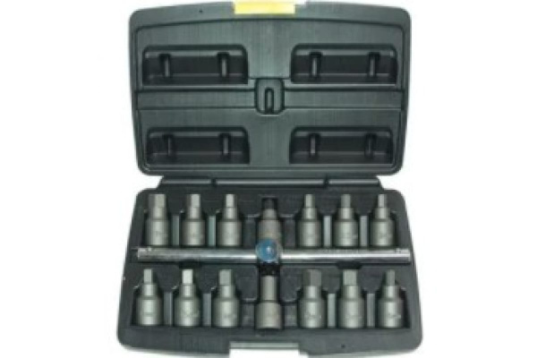 Набор квадратов головок для сливных масляных пробок AIST 1/2”, 15 предметов 67316020 00-00010962