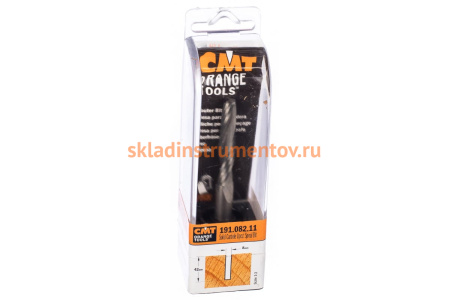 Фреза спиральная монолитная (8x42x90 мм; S 8 мм; RH; Z2) по дереву CMT 191.082.11