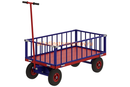 Тележка RUSKLAD ТПОБ 5 Т (700x1200x300) платформенная, с поворотной осью, с литыми колёсами d250мм Тележка RUSKLAD ТПОБ 5 Т (700x1200x300) платформенная, с поворотной осью, с литыми колёсами d250мм