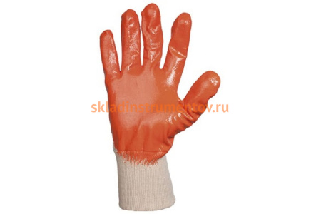 Защитные перчатки с нитриловым покрытием JetaSafety JN063/L