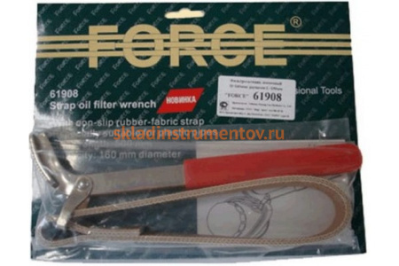 Ленточный фильтросъёмник с рычагом 160мм FORCE 61908