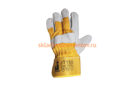 Комбинированные кожаные перчатки JetaSafety JT150/XL Комбинированные кожаные перчатки JetaSafety JT150/XL
