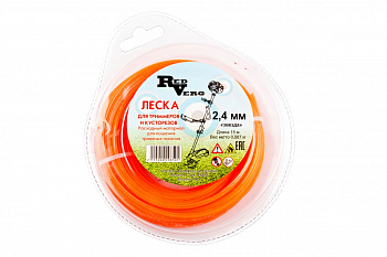 Леска для триммера 2,4 мм, 15 м, звездочка REDVERG 5014474