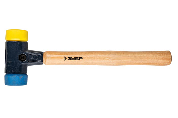 Многофункциональный, сборочный молоток ручка из ясеня, сменные бойки, для металлообработки, 700г, 40мм Зубр "ЭКСПЕРТ" 2044-40