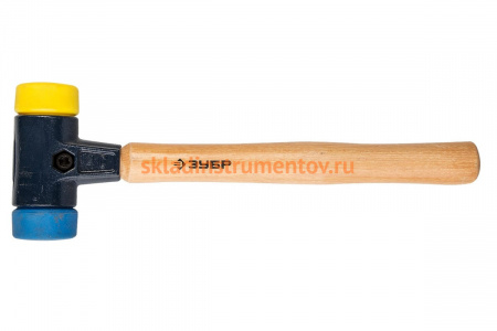 Многофункциональный, сборочный молоток ручка из ясеня, сменные бойки, для металлообработки, 700г, 40мм Зубр "ЭКСПЕРТ" 2044-40