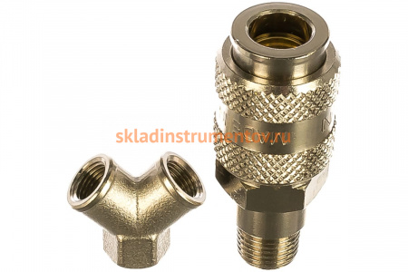 Переходник Y-образный 1261/1 240/1 Y-FFF 1/8" GAV 6929