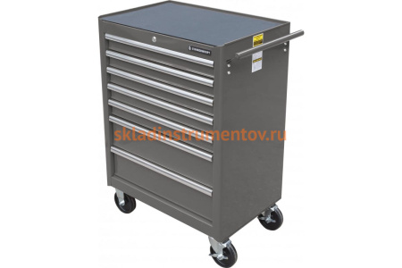 Инструментальная тележка на колесах, 7 ящиков, серая Станкоимпорт BTD-270071CS gre