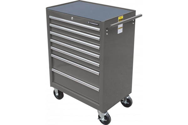 Инструментальная тележка на колесах, 7 ящиков, серая Станкоимпорт BTD-270071CS gre