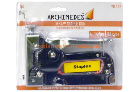 Скобозабивной пистолет Archimedes 90472