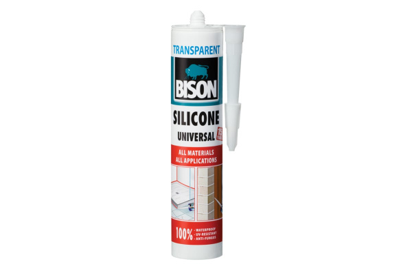 Универсальный прозрачный силикон BISON SILICONE UNIVERSAL TRANS 280 ML 6306987