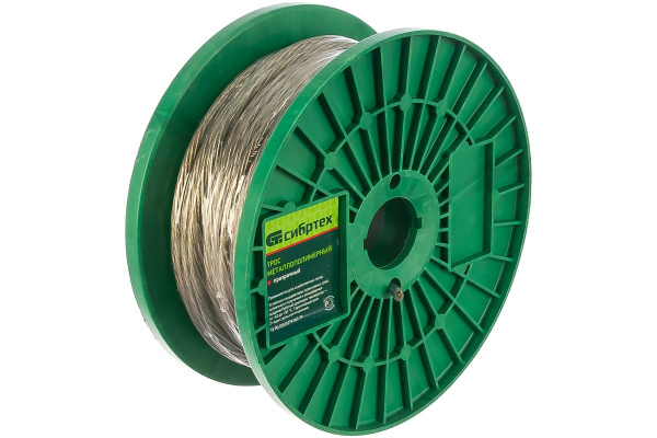 Металлополимерный трос СИБРТЕХ прозрачный ПР-5,0 47639 Металлополимерный трос СИБРТЕХ прозрачный ПР-5,0 47639