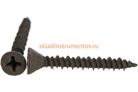 Саморезы с двухзаходной резьбой Зубр по ГВЛ, ДСП, фосфатированные, PH2, 3,9x30мм, ТФ1, 450шт 4-300051-39-030