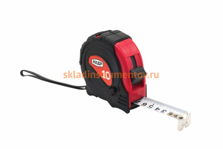 Рулетка с фиксатором КЕДР 10м х 25мм 016-1025 23445