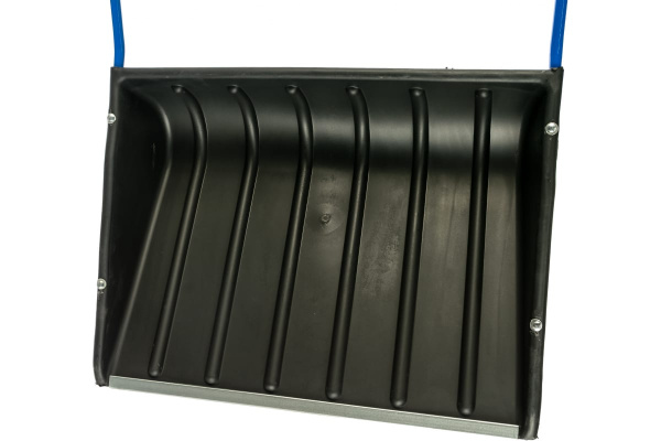 Пластиковый скрепер для снега с П-образной ручкой 750х550х1.3мм, металлическая окантовка СИБРТЕХ Россия 61593