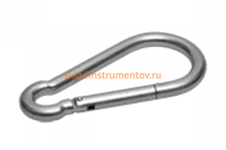 Карабин оцинкованный DIN 5299С (5 мм; ТФ6) Зубр 4-304546-05