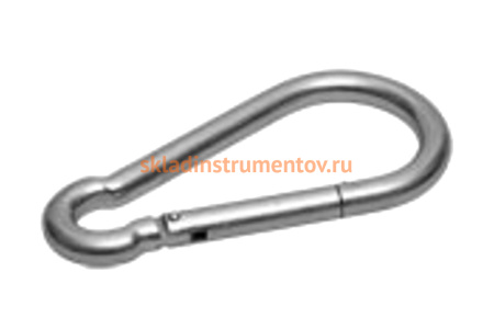 Карабин оцинкованный DIN 5299С (5 мм; ТФ6) Зубр 4-304546-05