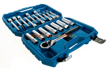 Набор инструмента для разбора стоек с проходной трещоткой, 18 предметов AV Steel AV-922058