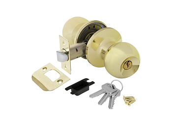 Ручка защелка AJAX 6082 PB-E кл./фик. золото 39533