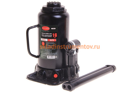 Гидравлический бутылочный домкрат с клапаном ROCKFORCE 16т высподъема 230-460мм/2 RF-T91604
