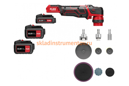 Умная аккумуляторная полировальная машина FLEX PXE 80 10.8-EC/2.5 Set 418102