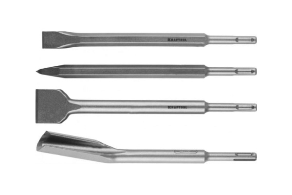 Набор зубил ALLIGATOR 4 шт. для перфораторов (SDS-plus) Kraftool 29323-H4_z01
