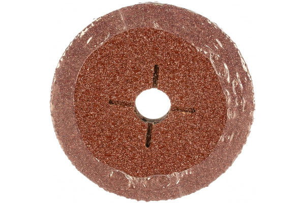 Круг шлифовальный ПРОФИ фибровый (5 шт; 125х22 мм; P24) для УШМ Зубр 35585-125-024