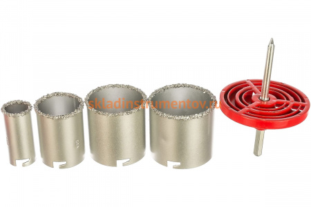 Набор коронок по керамической плитке (33-73 мм) MATRIX 72840