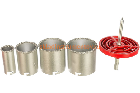 Набор коронок по керамической плитке (33-73 мм) MATRIX 72840