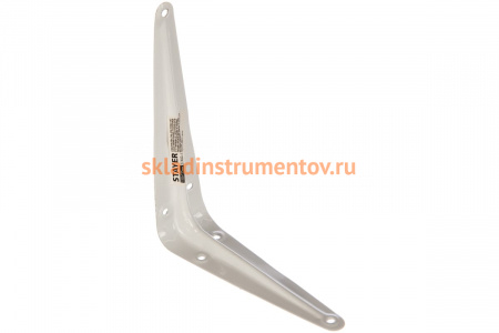 Уголок-кронштейн STAYER MASTER 150х125 мм, белый 37402-1