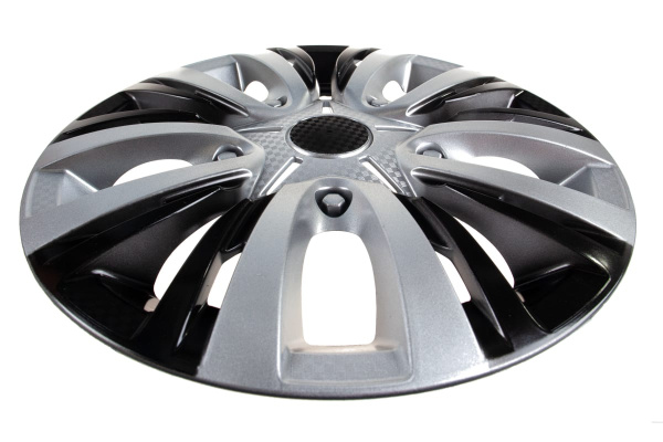 Колесные колпаки Airline 14 Лион Т серебристый/черный  AWCC-14-05