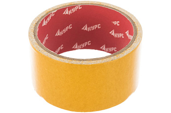 Клейкая двусторонняя лента на тканевой основе КУРС 48мм х 5м 11826