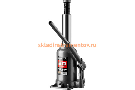 Гидравлический бутылочный домкрат MIRAX 20т 43260-20