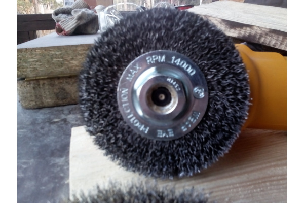 Щетка дисковая цилиндрическая с гофрированной стальной проволокой Мастер 071 (100 мм; М14) Профоснастка 20107001