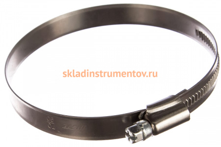 Червячный хомут JTC 70-90мм, нержавеющая сталь, ширина ленты 12мм ZN90