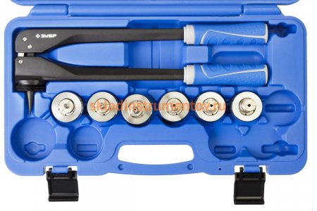 Расширитель-калибратор Зубр ЭКСПЕРТ для муфт под пайку труб из цветных металлов d 10, 12, 15, 18, 20, 22 мм, в боксе 23655-H7