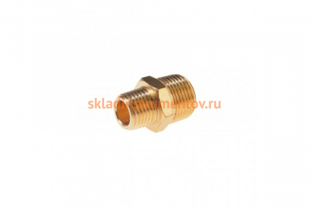 Соединитель резьбовой наружная резьба 3/8х1/4 ROCKFORCE RF-MM06/04