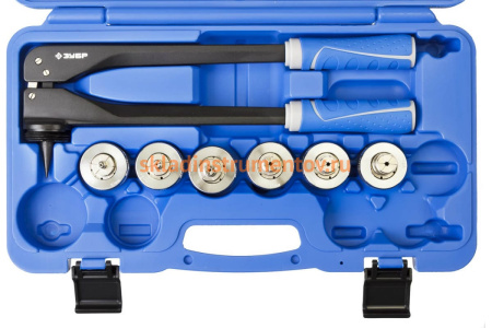 Расширитель-калибратор Зубр ЭКСПЕРТ для муфт под пайку труб из цветных металлов d 10, 12, 15, 18, 20, 22 мм, в боксе 23655-H7