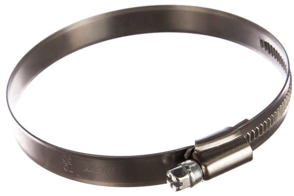 Червячный хомут JTC 70-90мм, нержавеющая сталь, ширина ленты 12мм ZN90