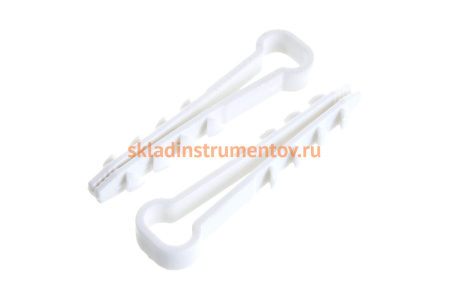 Дюбель-хомут для плоского кабеля Зубр ДХ-П, 8 мм, 100 шт, нейлоновый 30912-08