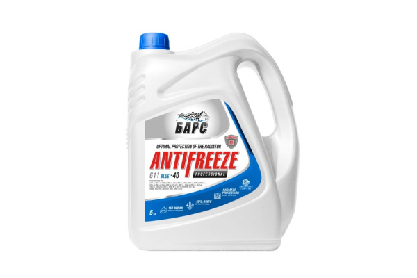 Антифриз БАРС PROFESSIONAL синий, G11, 5 кг TNNBARS00031