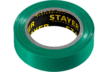 Изолента ПВХ STAYER Protect-10 10м 0,13х15 мм, зеленая 12291-G