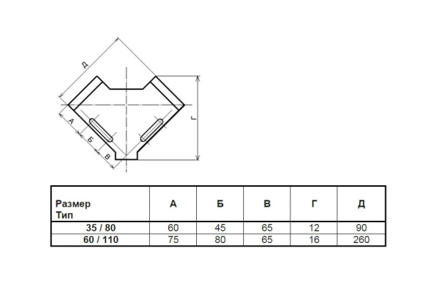 Прямоугольные тиски PROMA 35/80 25001500