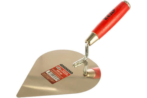 Нержавеющая кельма штукатура с деревянной рукояткой 200 мм КЕДР 050-3200 26255