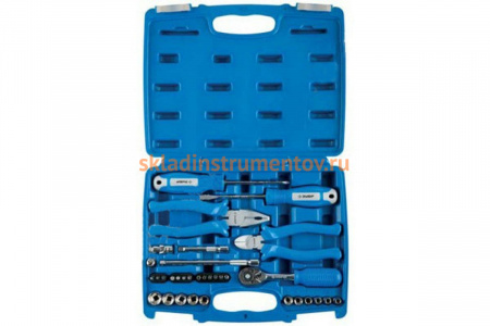 Набор: универсальный слесарно-монтажный инструмент 1/4", 33 шт. ЗУБР ЭКСПЕРТ 27671-H33