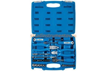 Набор: универсальный слесарно-монтажный инструмент 1/4", 33 шт. ЗУБР ЭКСПЕРТ 27671-H33