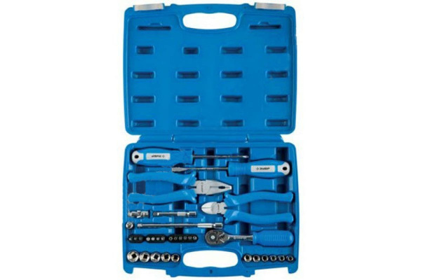 Набор: универсальный слесарно-монтажный инструмент 1/4", 33 шт. ЗУБР ЭКСПЕРТ 27671-H33