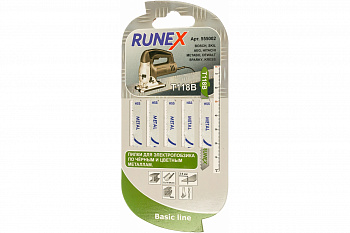 Пилки HSS 75x50 мм, для стали и цветных металлов, T118B, 5 шт. Runex 555002