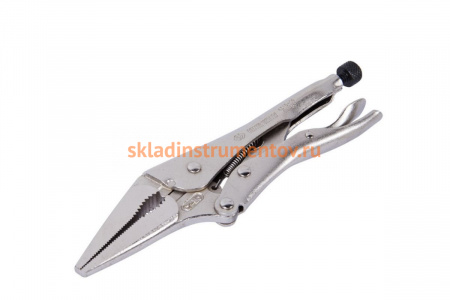 Тонконосый зажим с фиксатором KING TONY 221 мм 6315-09