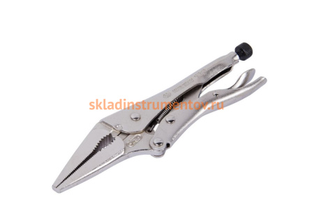 Тонконосый зажим с фиксатором KING TONY 221 мм 6315-09