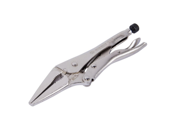 Тонконосый зажим с фиксатором KING TONY 221 мм 6315-09